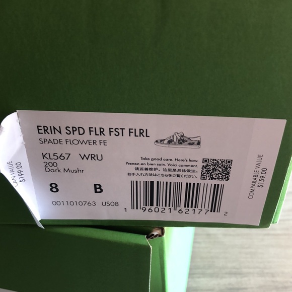 NWB Kate Spade Erin Spd Flower Festive Women's Sneakers size 7.5 & 8 available - Picture 14 of 14